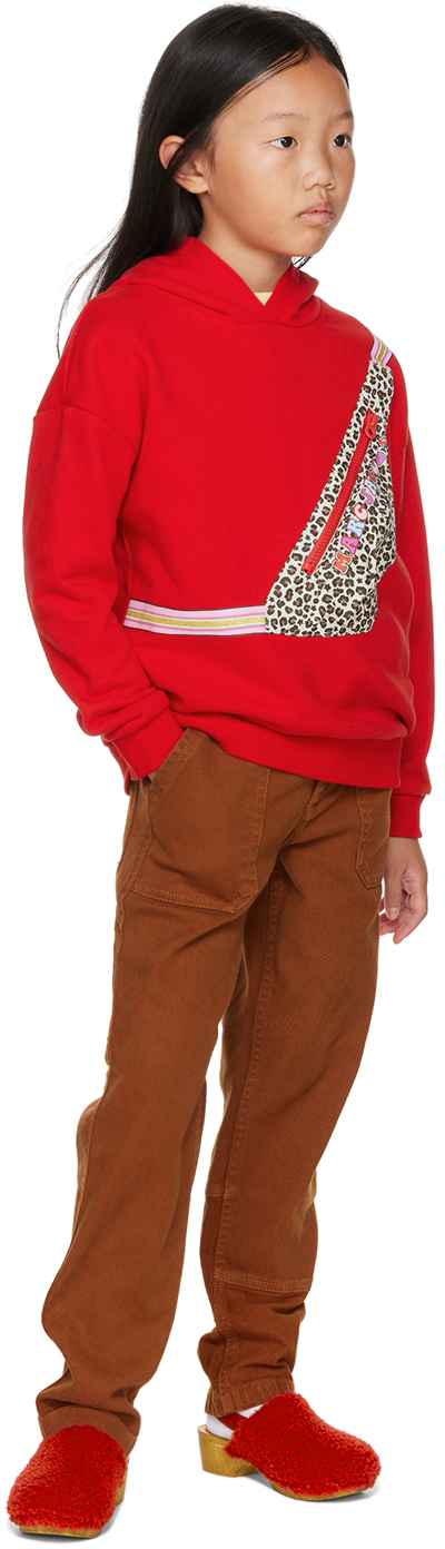 Marc Jacobs Kids Red Urban Jungle Fanny Pack Hoodie In 97e New Red