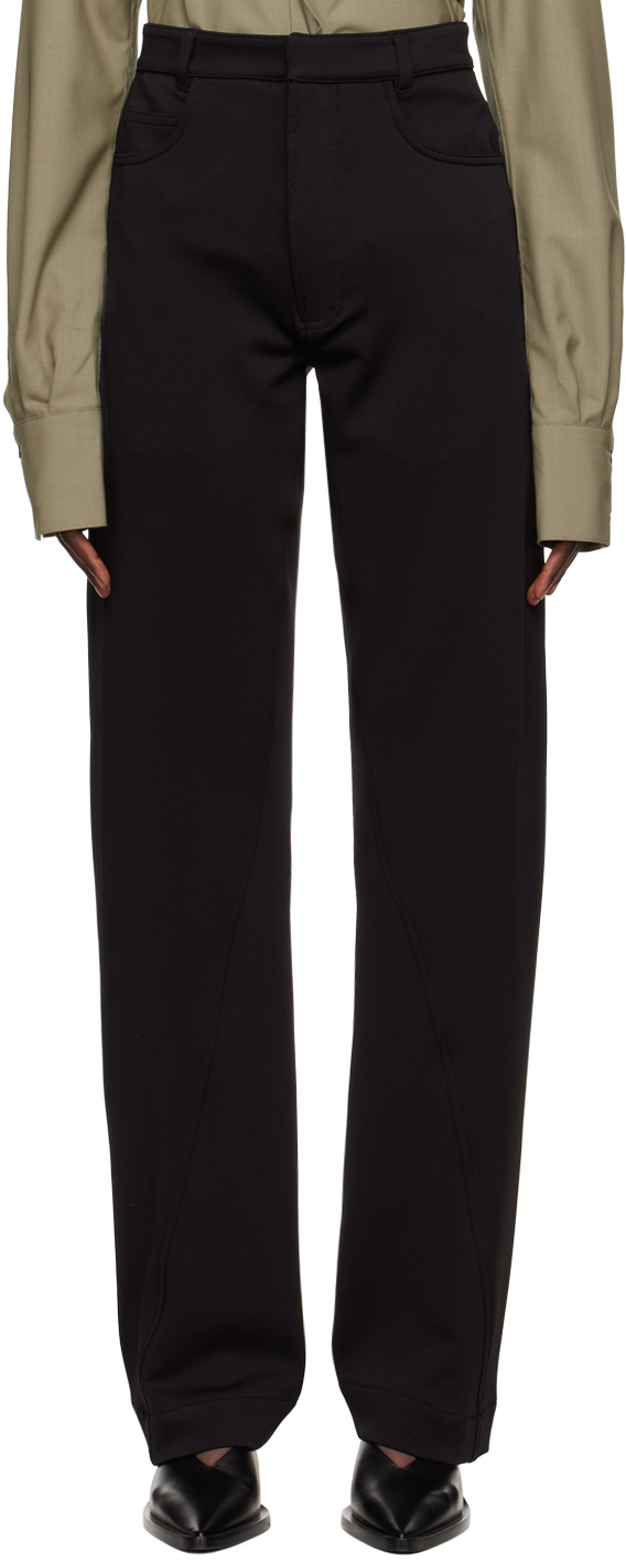 Bianca Saunders Black Tally Trousers