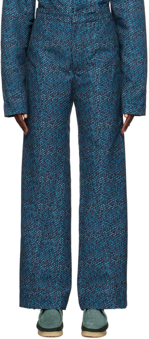 Bianca Saunders Blue Benz Trousers