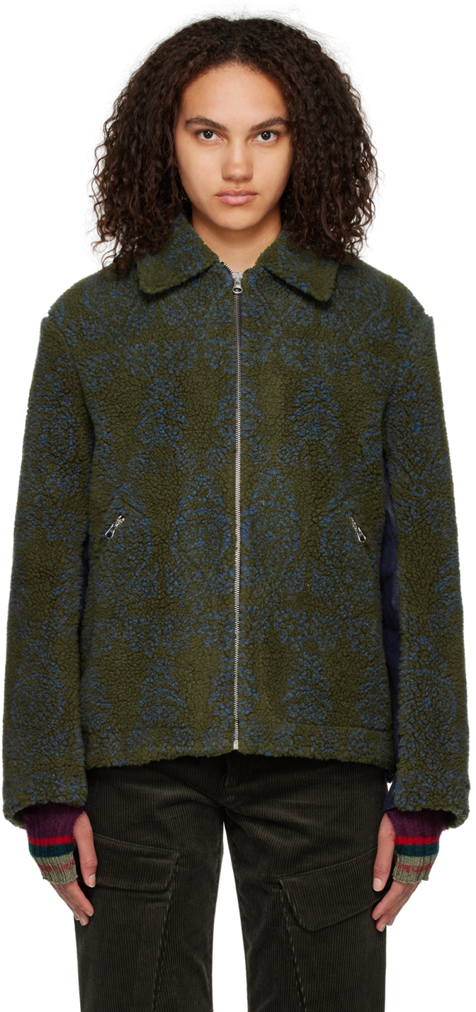 paria /FARZANEH Khaki Printed Jacket