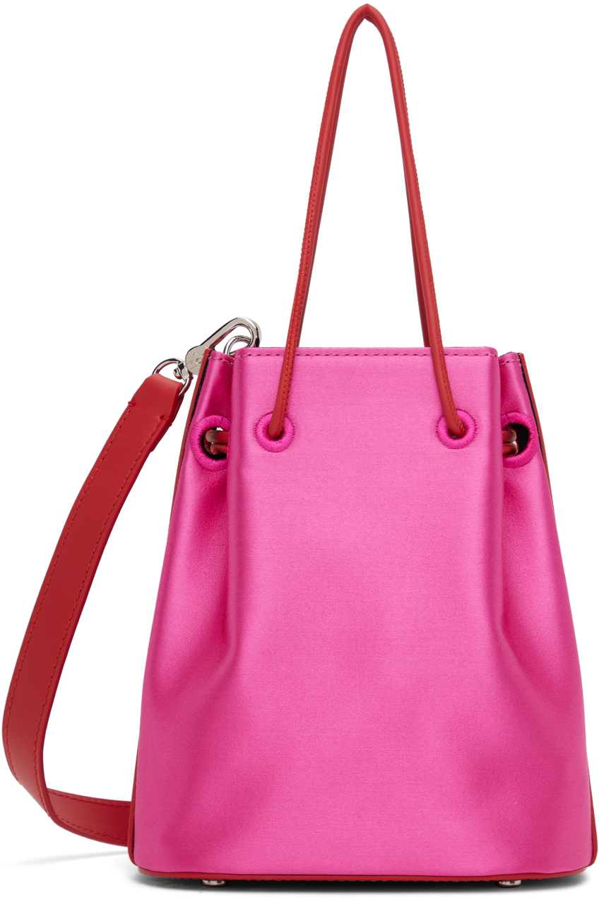 Medea Pink & Red Mini Bucket Bag