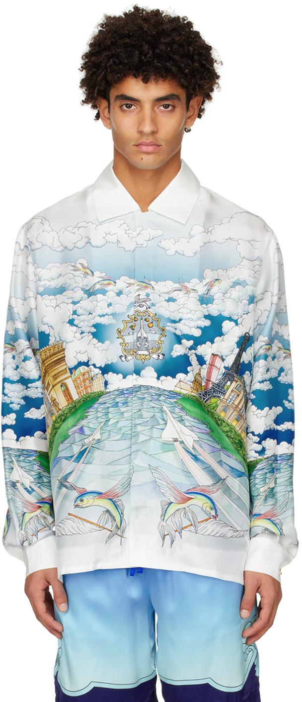 Casablanca Blue 'Le Vol Ideal' Shirt