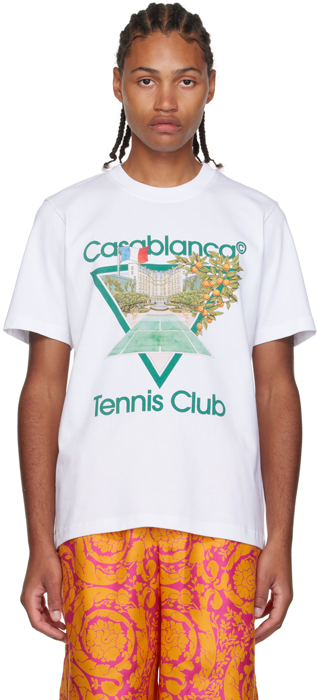 Casablanca White Tennis Club Icon T-Shirt