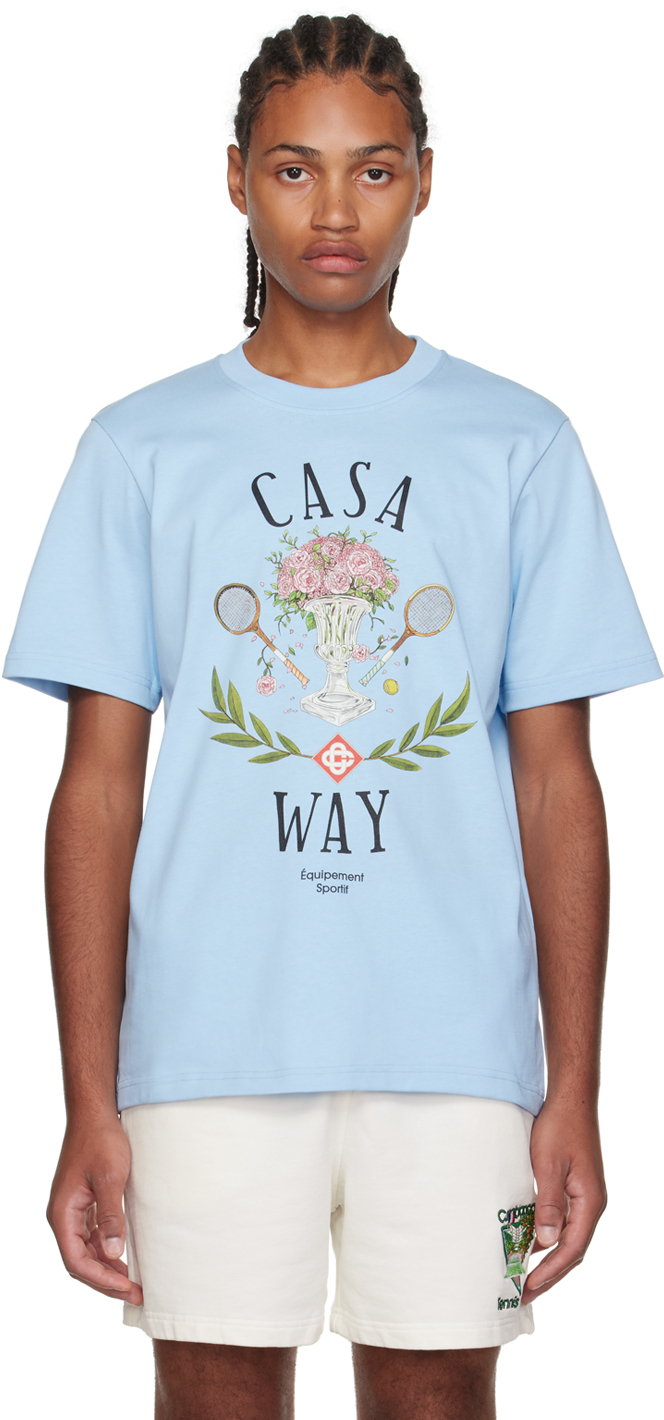 Casablanca Blue 'Casa Way' T-Shirt