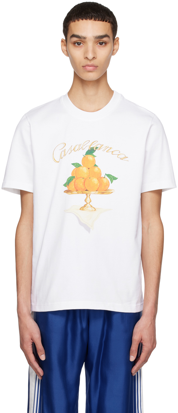 Casablanca White 'Ne Pas Deranger' T-Shirt
