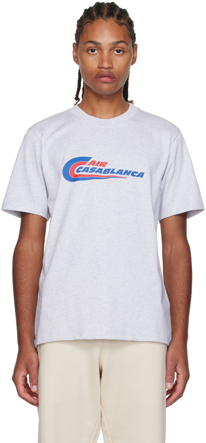 Casablanca Gray 'Air Casablanca' T-Shirt