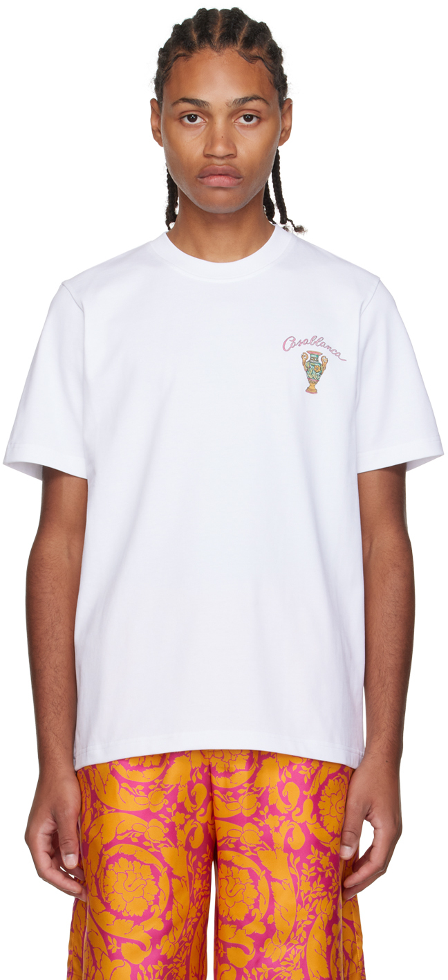 Casablanca White L'Amour En Fleur T-Shirt