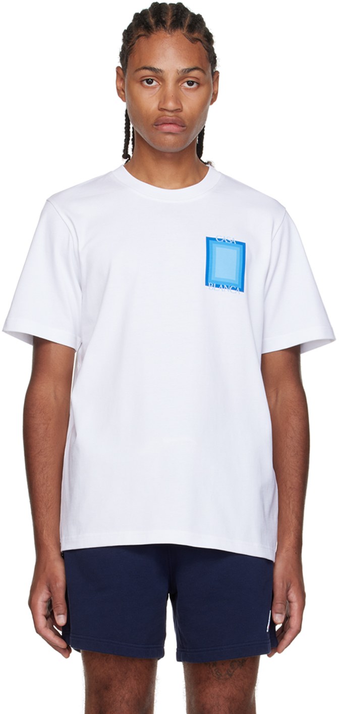 Casablanca White Degrade T-Shirt