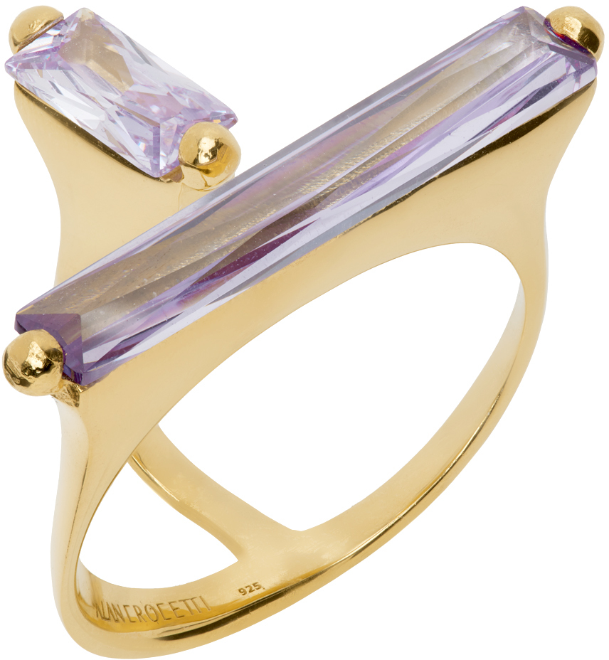 Alan Crocetti Gold & Purple Fantasy Ring