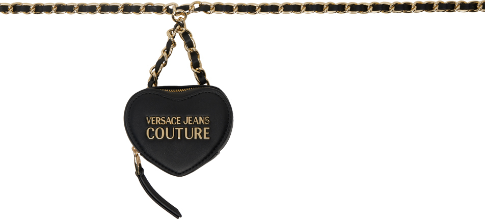 Versace Jeans Couture Black Heart Bag Belt