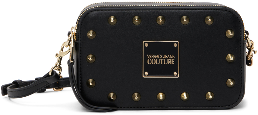 Versace Jeans Couture Black Studs Revolution Bag