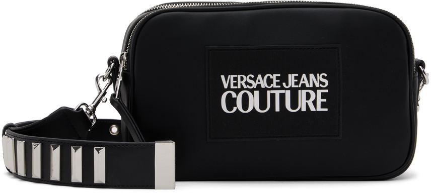 Versace Jeans Couture Black Rock Satin Bag