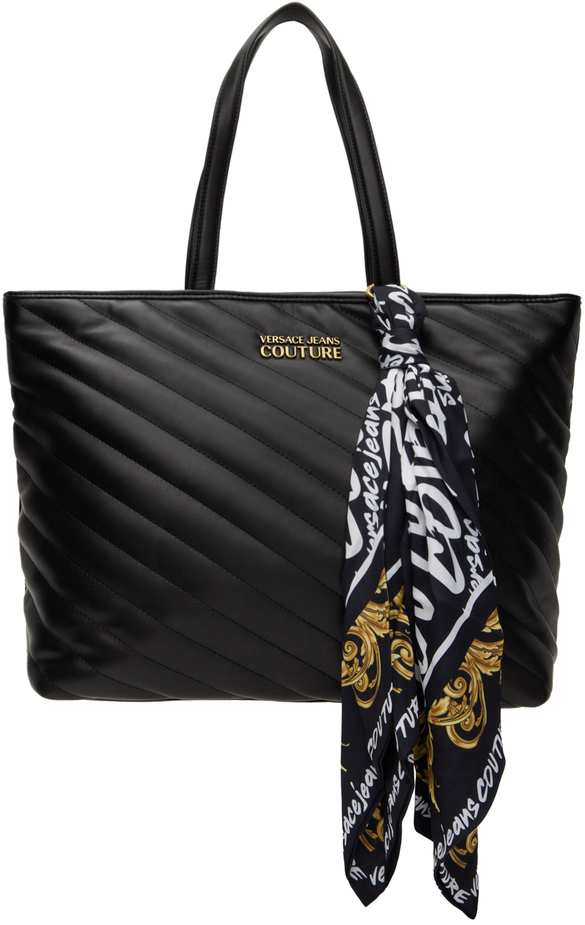 Versace Jeans Couture: Black Thelma Tote | SSENSE UK