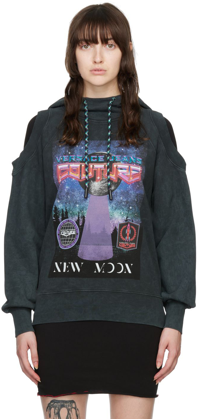 Versace Jeans Couture Gray 'New Moon' Hoodie