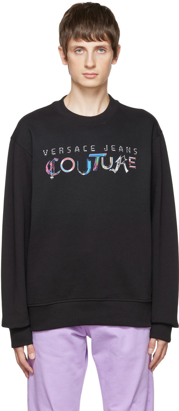 Black Cotton Sweatshirt