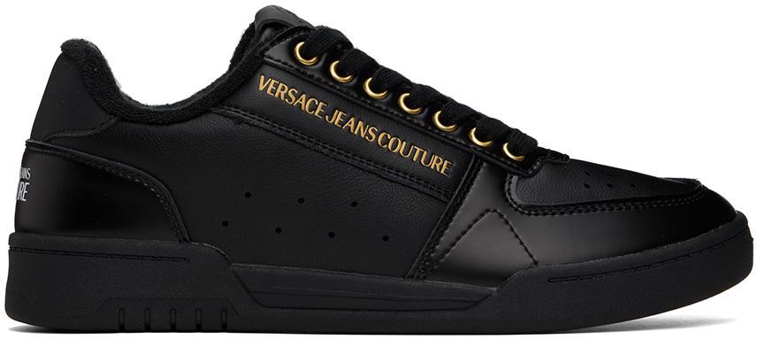 Versace Jeans Couture Brooklyn Low-top Sneakers In Black