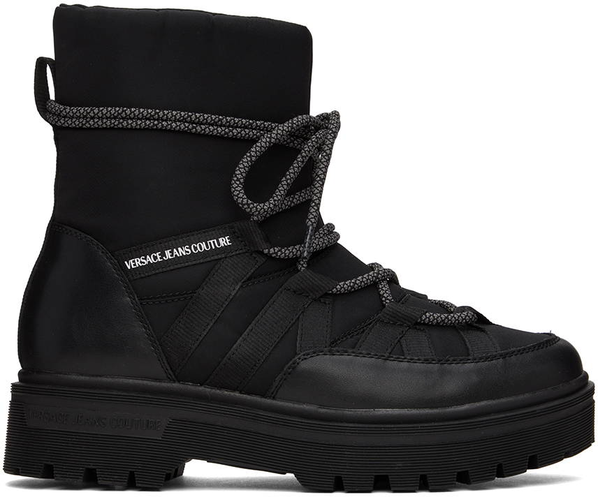 Versace Jeans Couture Black Syrius Boots In E899 Black