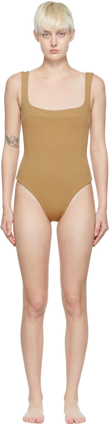 Tan Gabi One-Piece Swimsuit