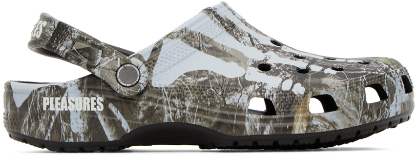 Crocs Pleasures Classic Clogs 2 Camo In Forest Camo