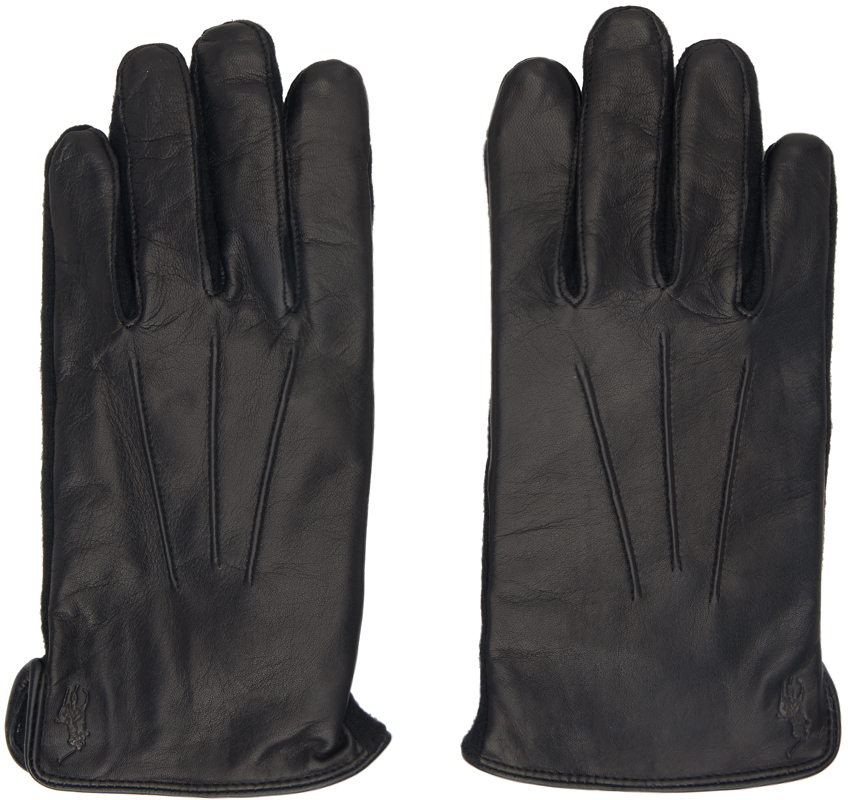 Polo Ralph Lauren Black Touchscreen Gloves