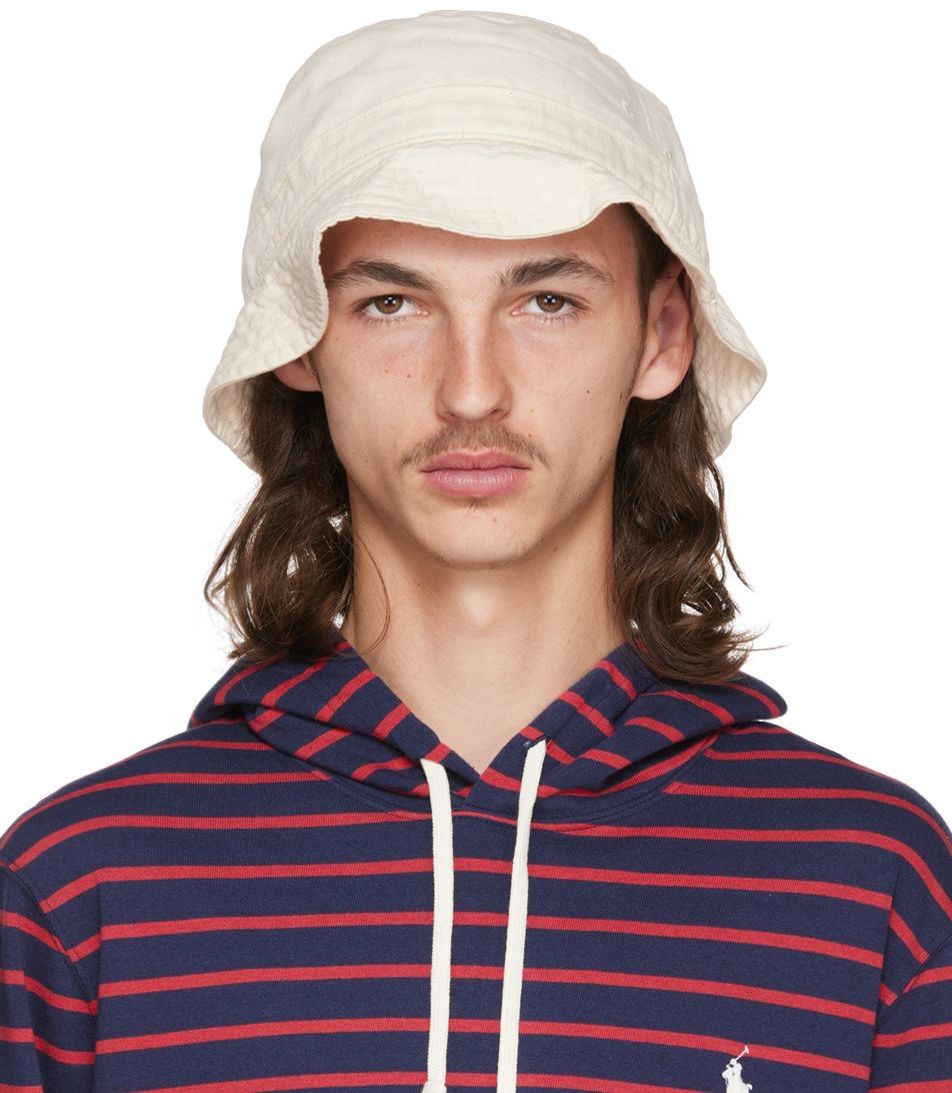 Polo Ralph Lauren: SSENSE Exclusive Off-White Bucket Hat | SSENSE