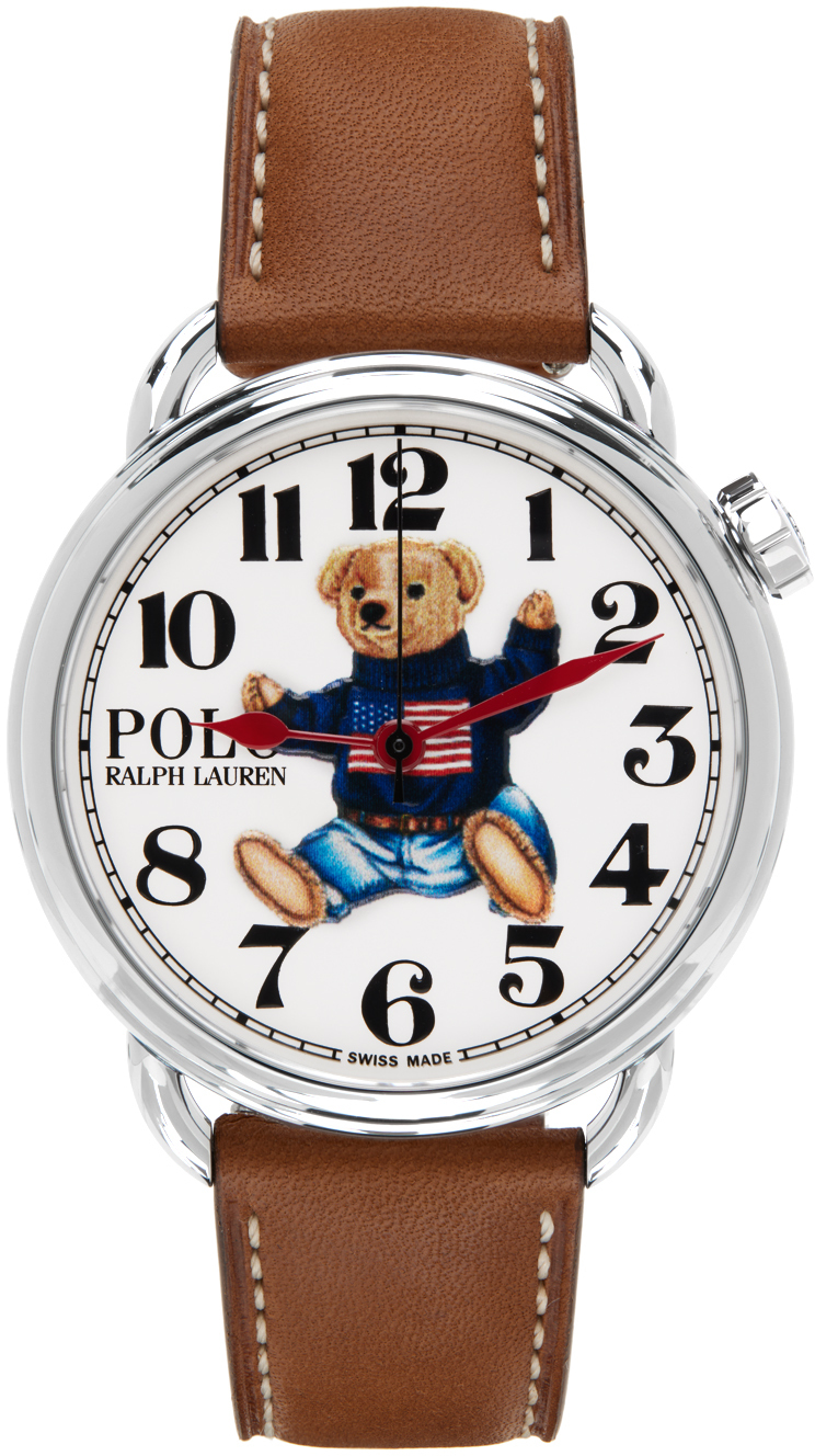 Polo Ralph Lauren: Brown Sitting Polo Bear Watch | SSENSE