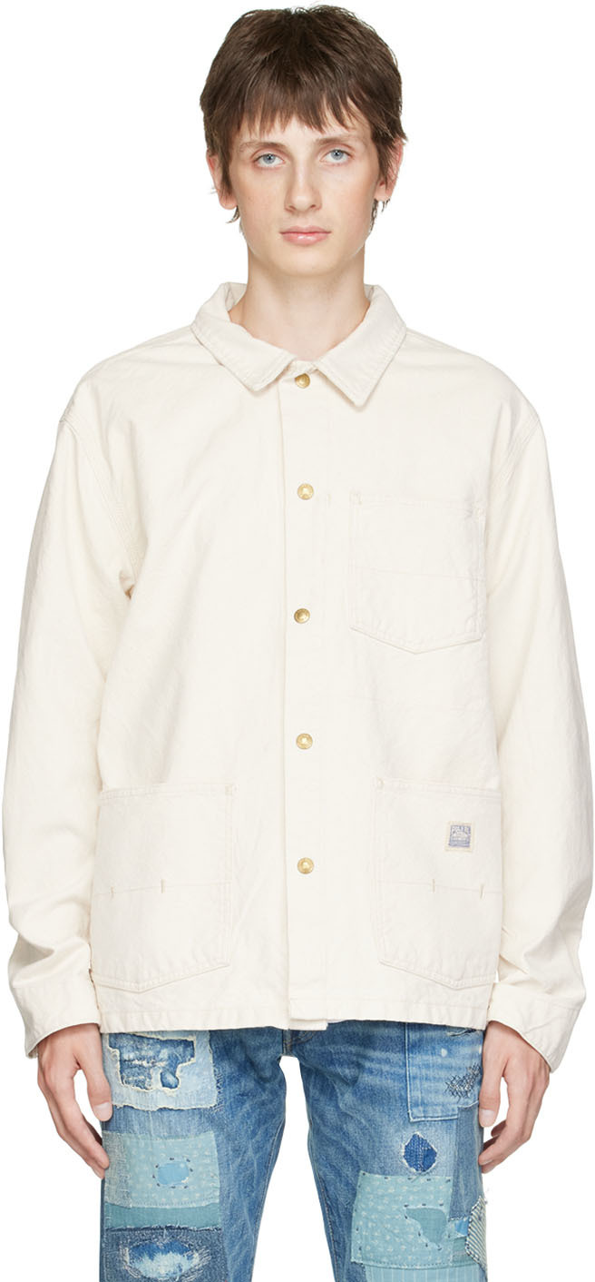 Polo Ralph Lauren: SSENSE Exclusive Off-White The New Denim Project Edition  Painter Jacket | SSENSE