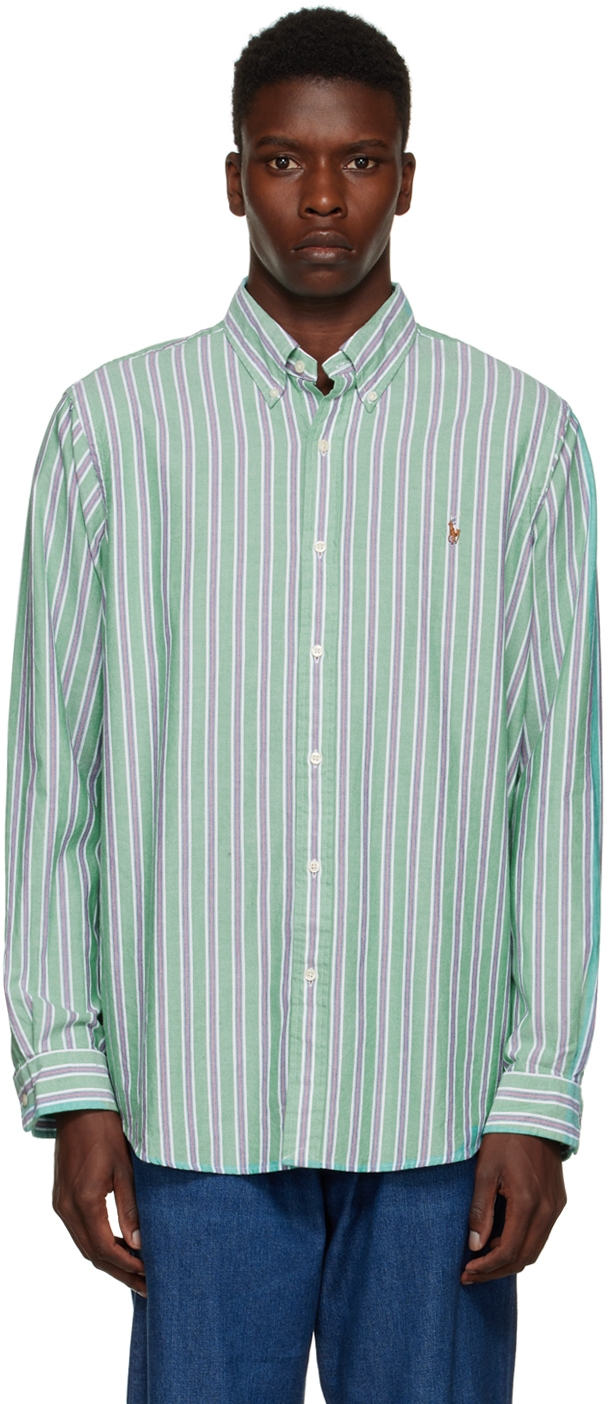 Polo Ralph Lauren Green Striped Shirt