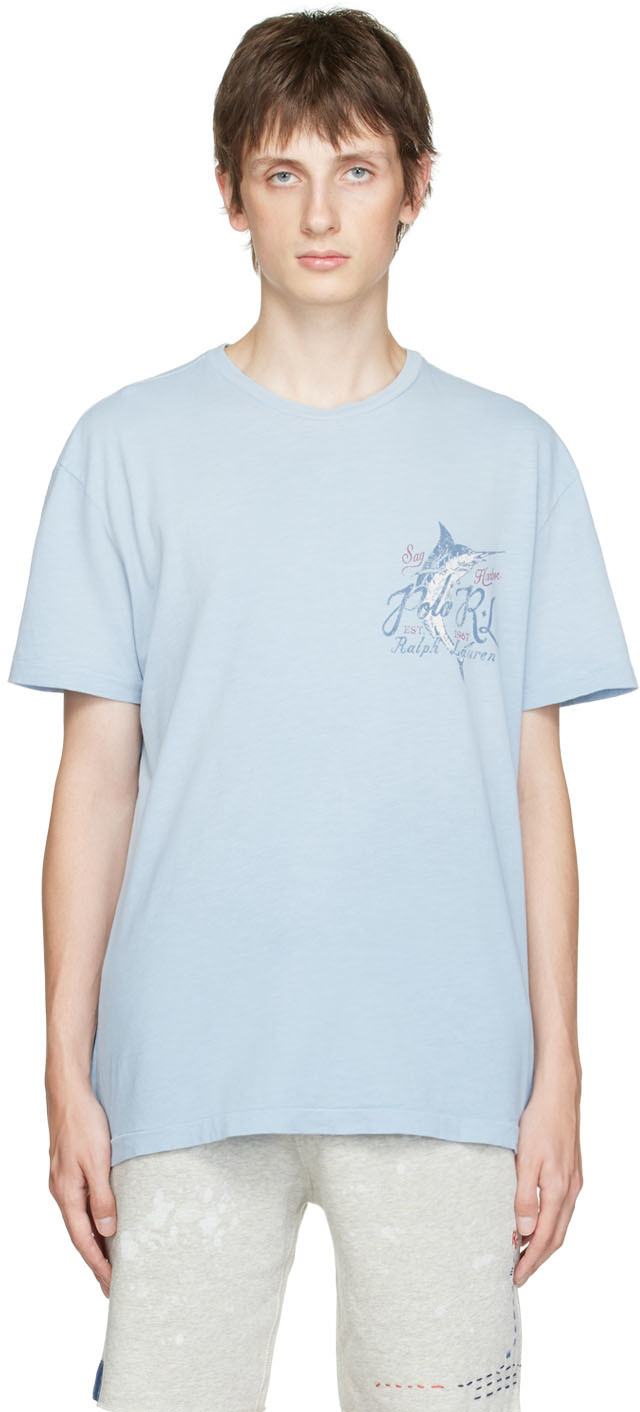Ssense Uomo Abbigliamento Top e t-shirt T-shirt Polo Blue Zip Polo 