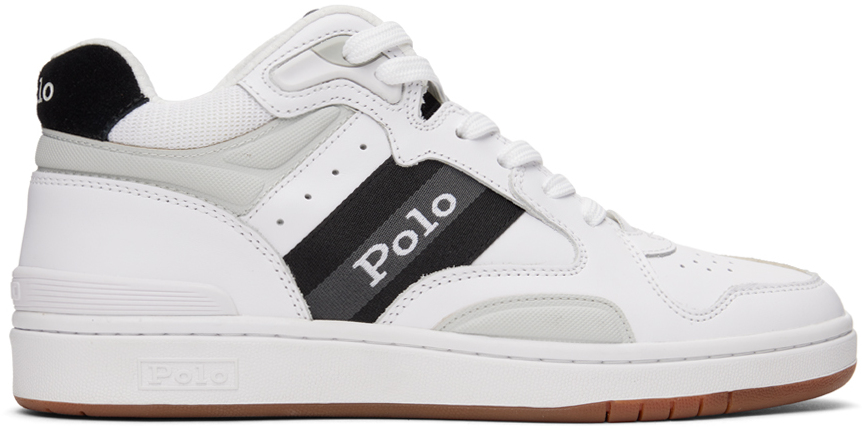 have confidence Natura Make way White Polo CRT Sneakers by Polo Ralph Lauren on Sale