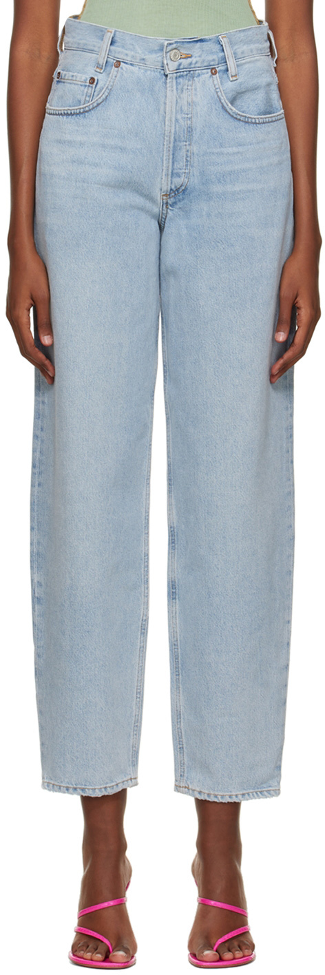 AGOLDE Blue Tapered Jeans