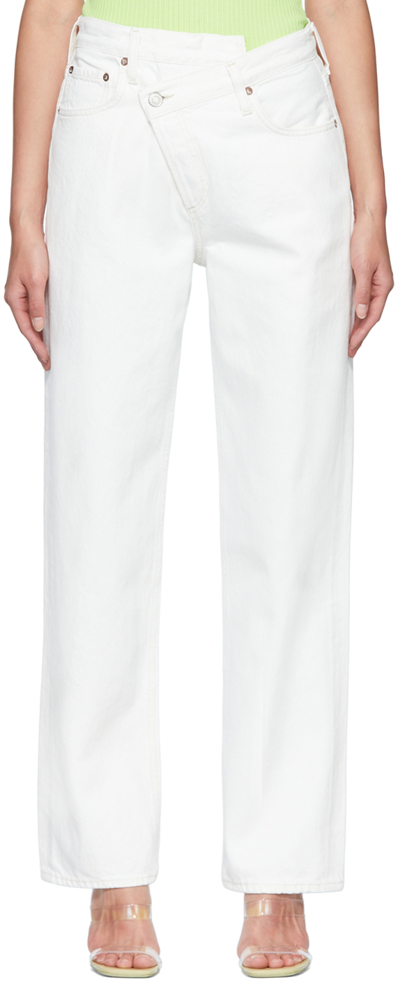 AGOLDE White Straight Jeans
