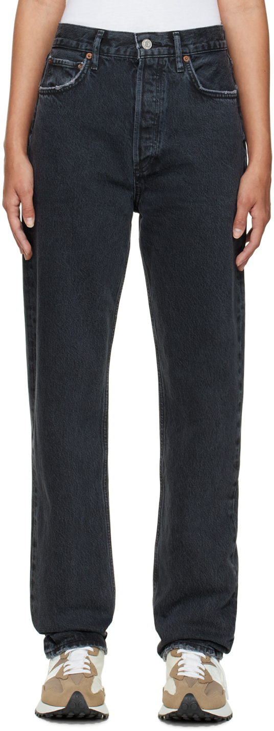 AGOLDE Black 90s Pinch Waist Jeans