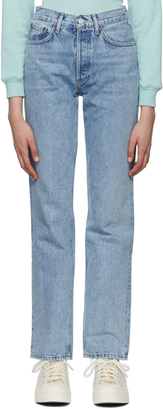 AGOLDE Blue Lana Jeans