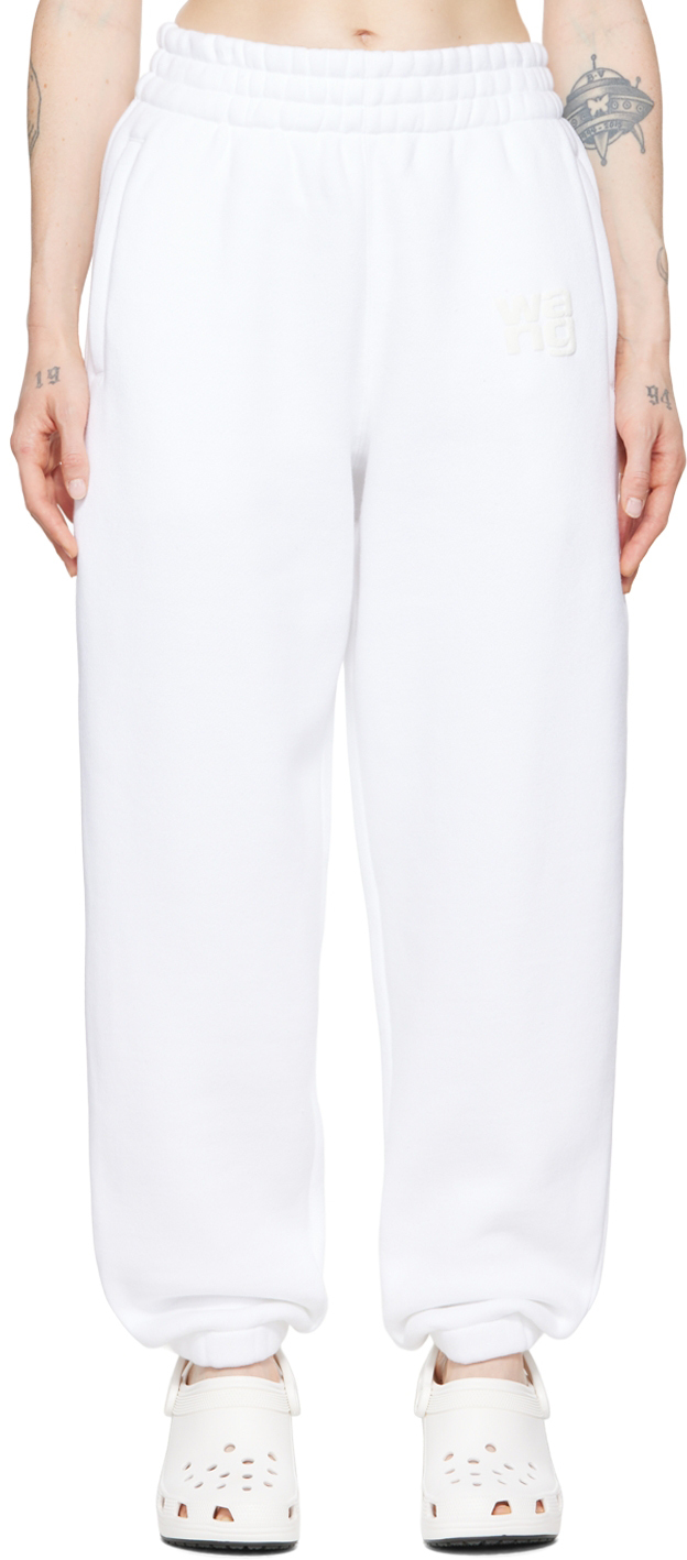 alexanderwang.t White Cotton Lounge Pants