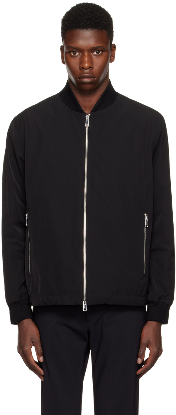 Black City Bomber Jacket by Theory on Sale