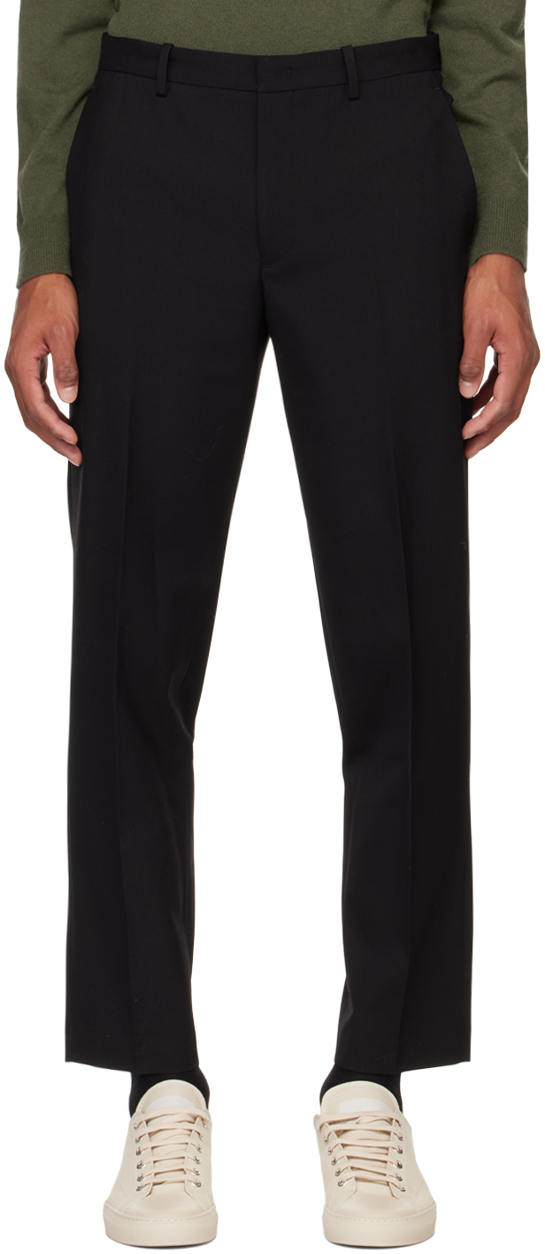 Black Curtis Trousers by Theory on Sale