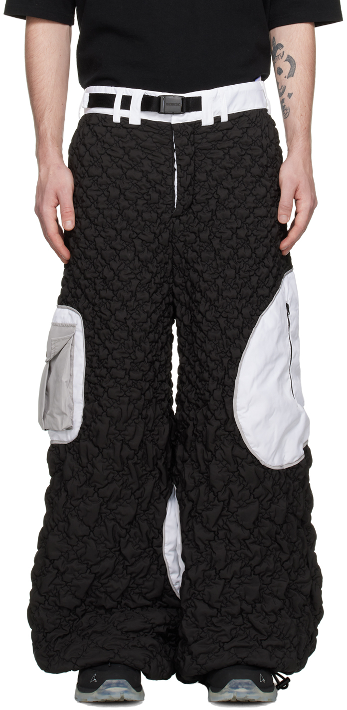 Kusikohc Ssense Exclusive Black Trousers In Black&white
