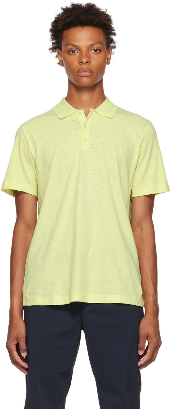 theory yellow polo