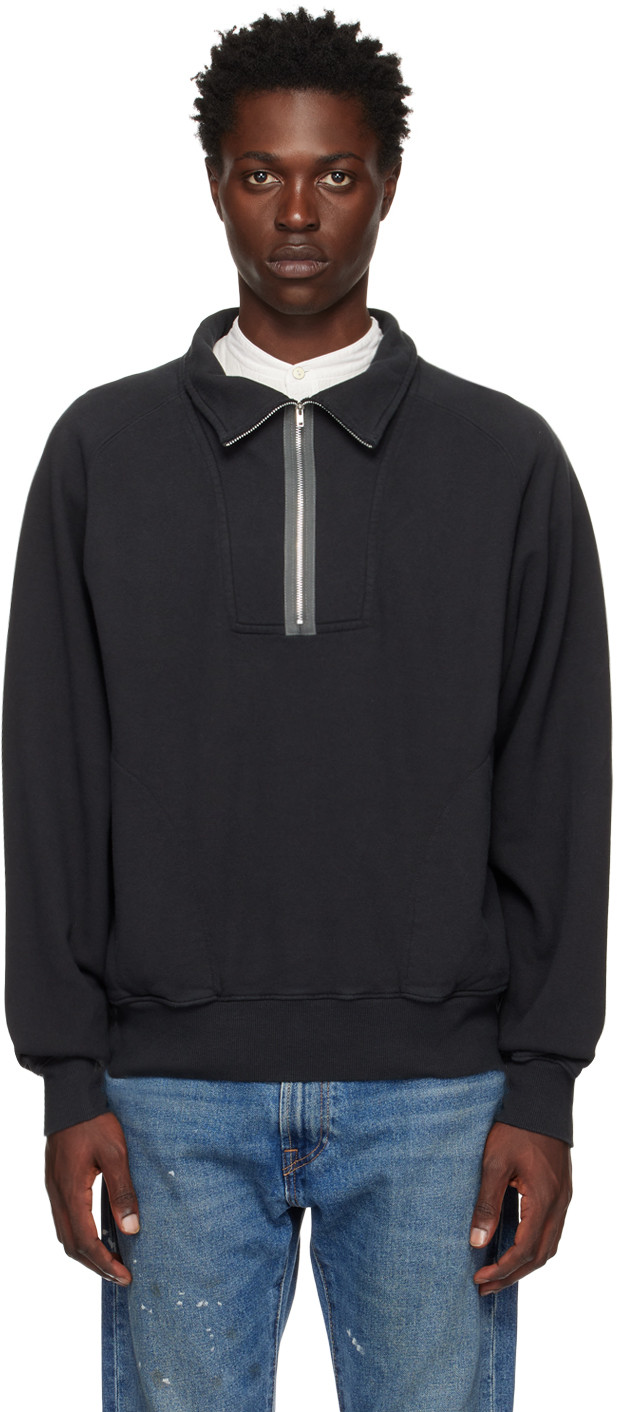 Kuro Black Zip Sweatshirt