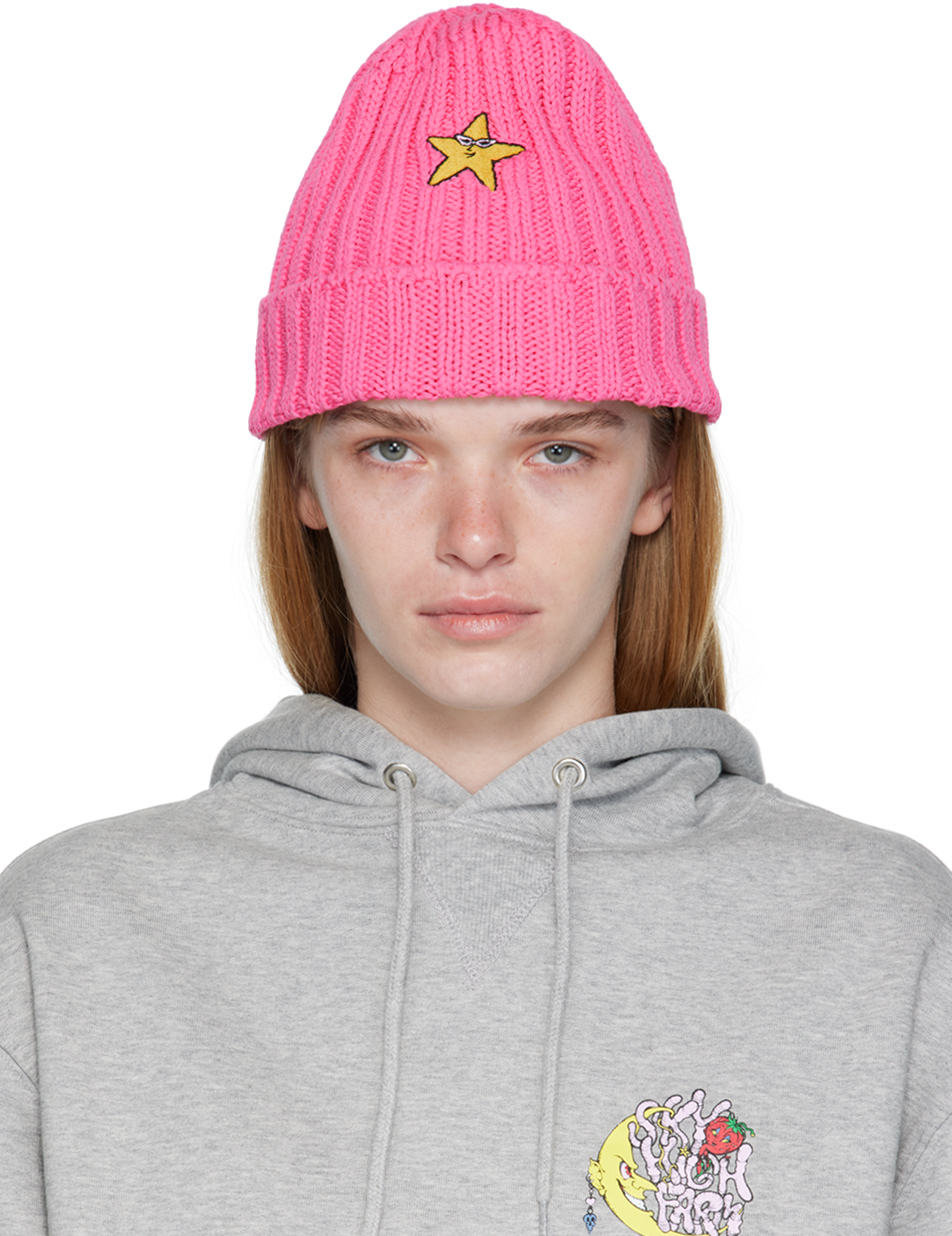 Sky High Farm Workwear: Pink Star Beanie | SSENSE UK