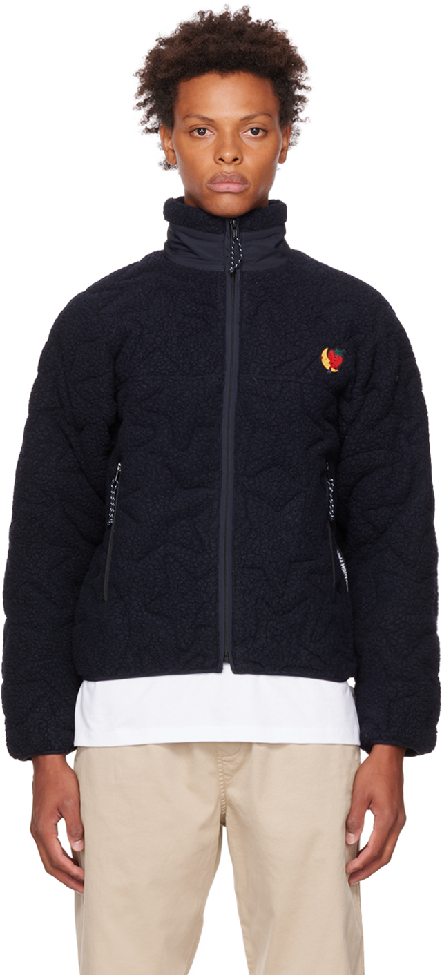 Navy Quilted Jacket