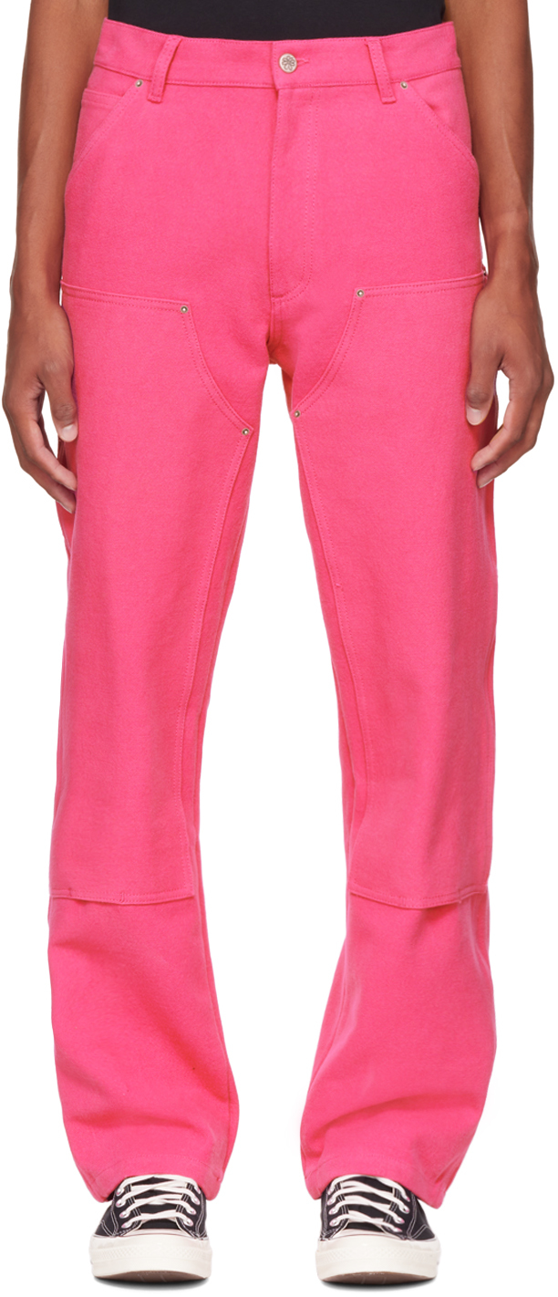 Sky High Farm Workwear: Pink Workwear Trousers | SSENSE UK