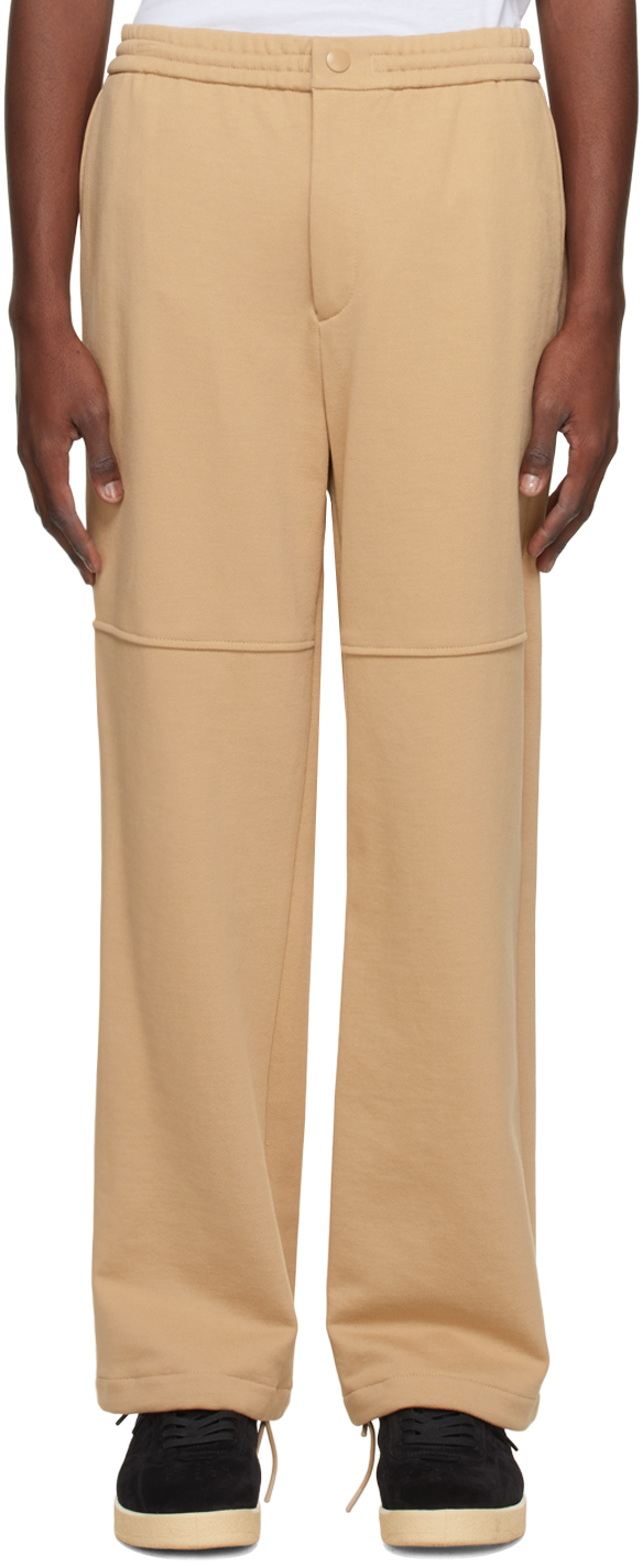 Beige Drawstring Lounge Pants