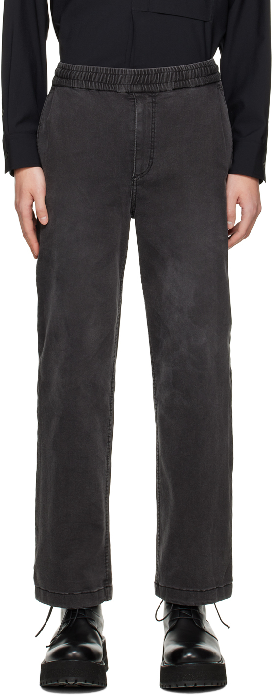 Solid Homme: Gray String Lounge Pants | SSENSE UK