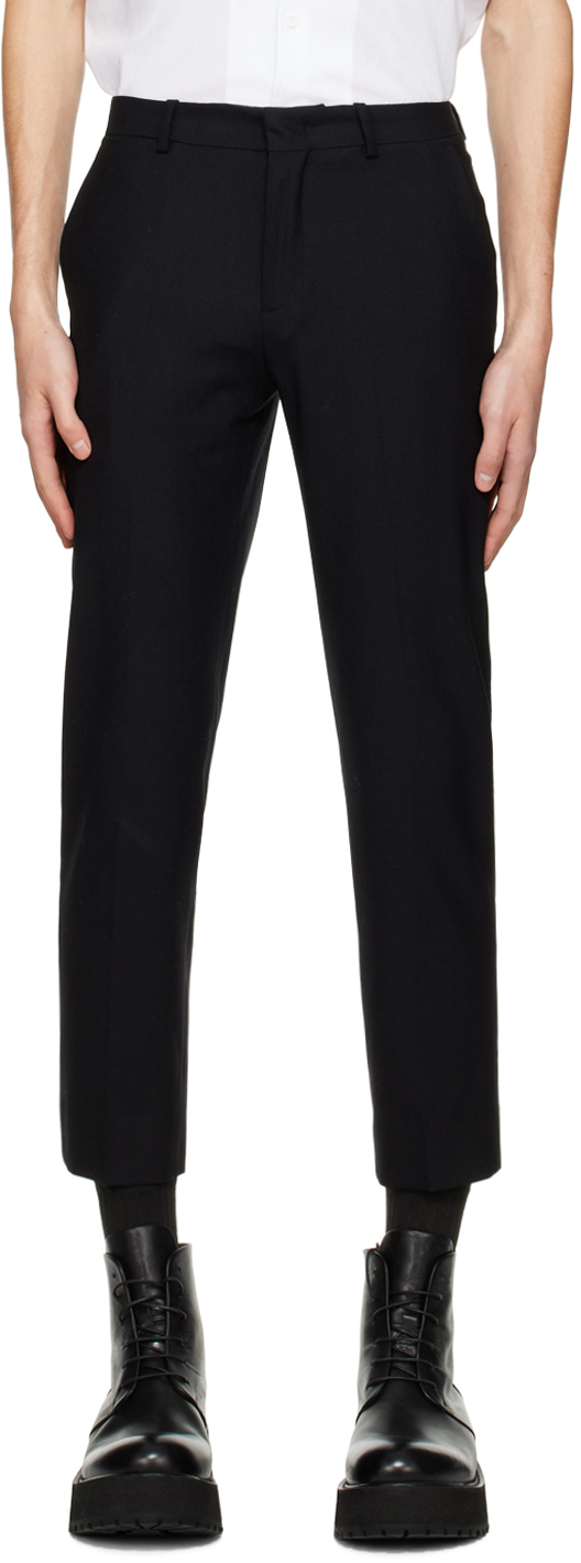 Classic Tapered Black Trousers