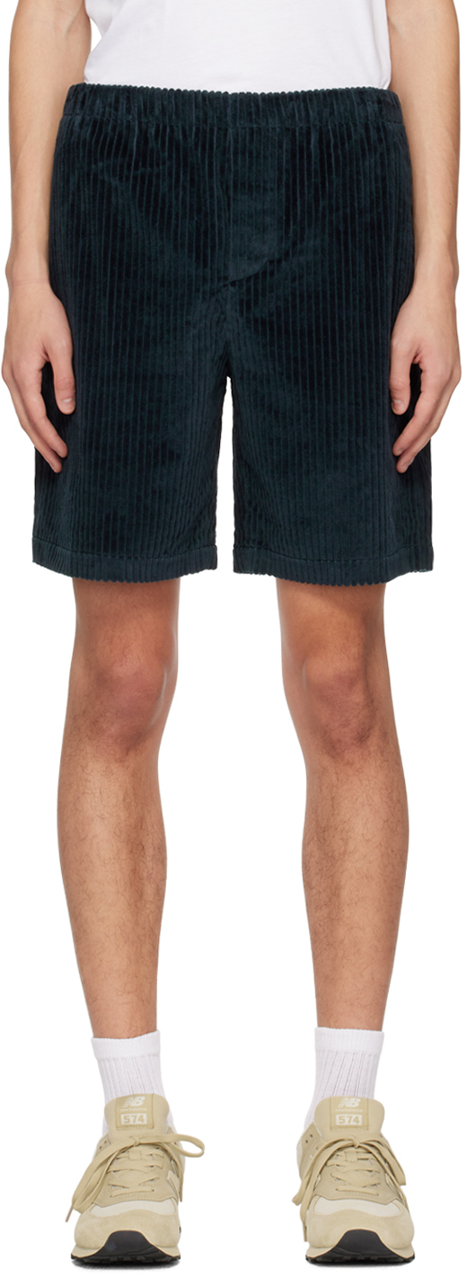 Meta Campania Collective Blue Exaggerated Drawstring Shorts