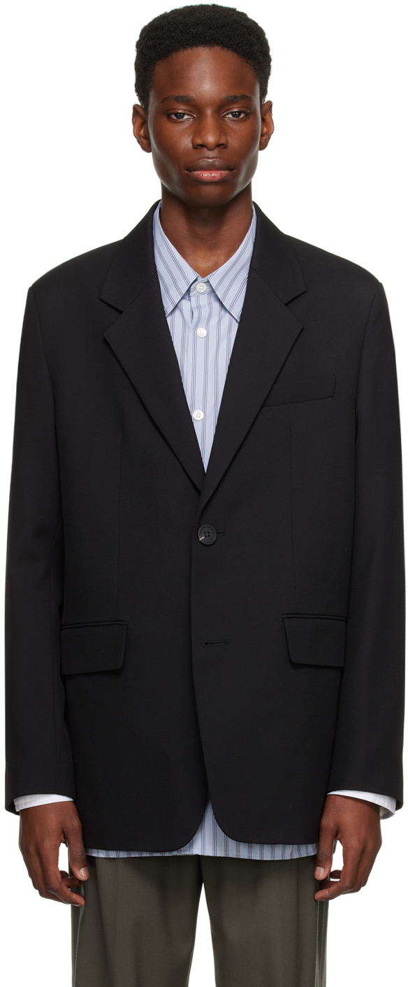 Homme Vêtements Vestes blazers Blazers blousons Veston à rayures fines exclusif à ssense Synthétique Anna Sui pour homme en coloris Noir 