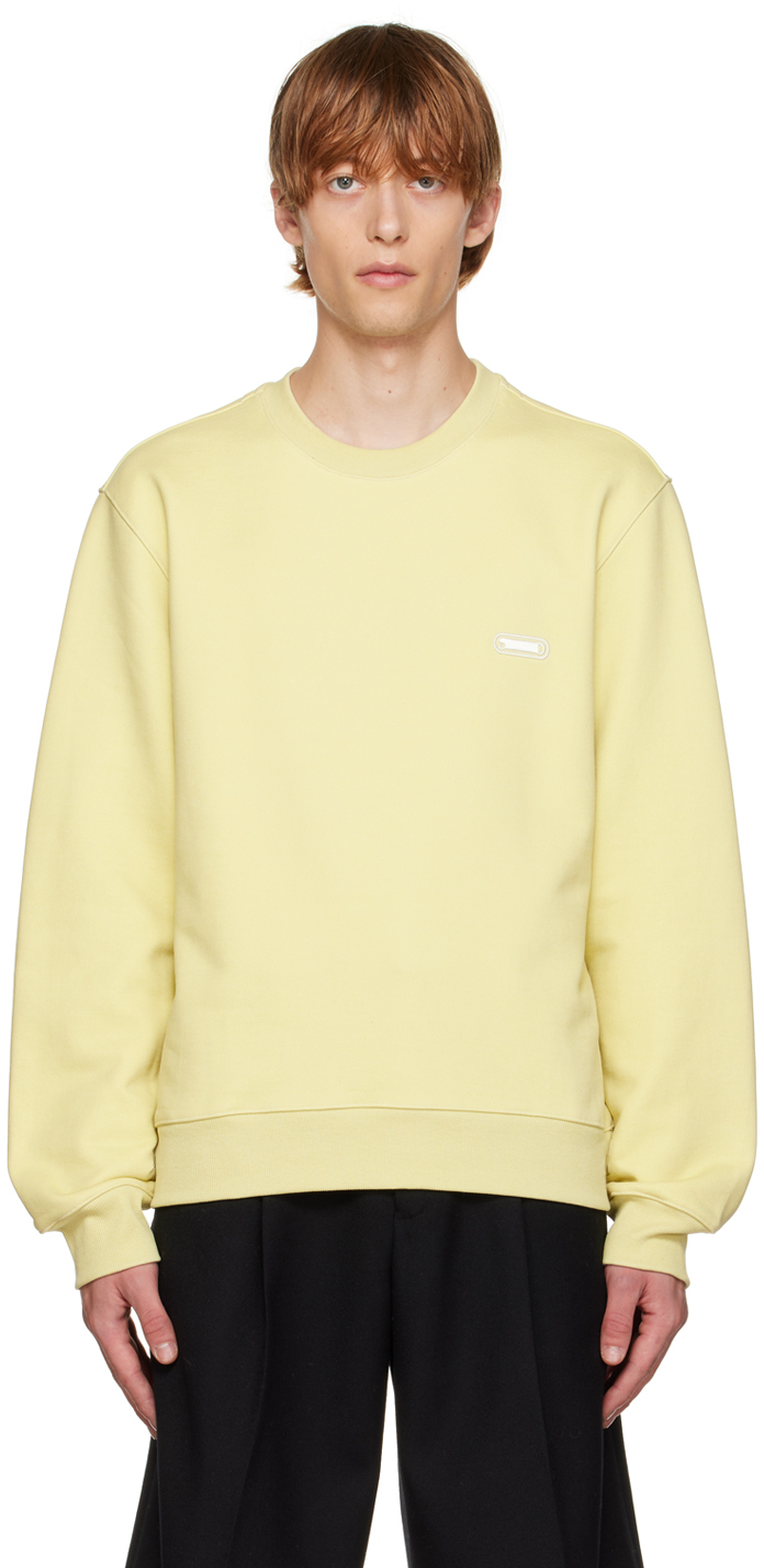 Yellow Embroidered Sweatshirt