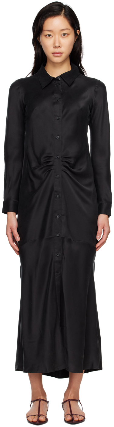 Silk Laundry Black Kate Maxi Dress